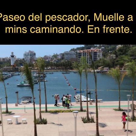 Departamento Sobre Costera, 1Min La Quebrada, 3M Playas Y Yates Apartment Acapulco Ngoại thất bức ảnh